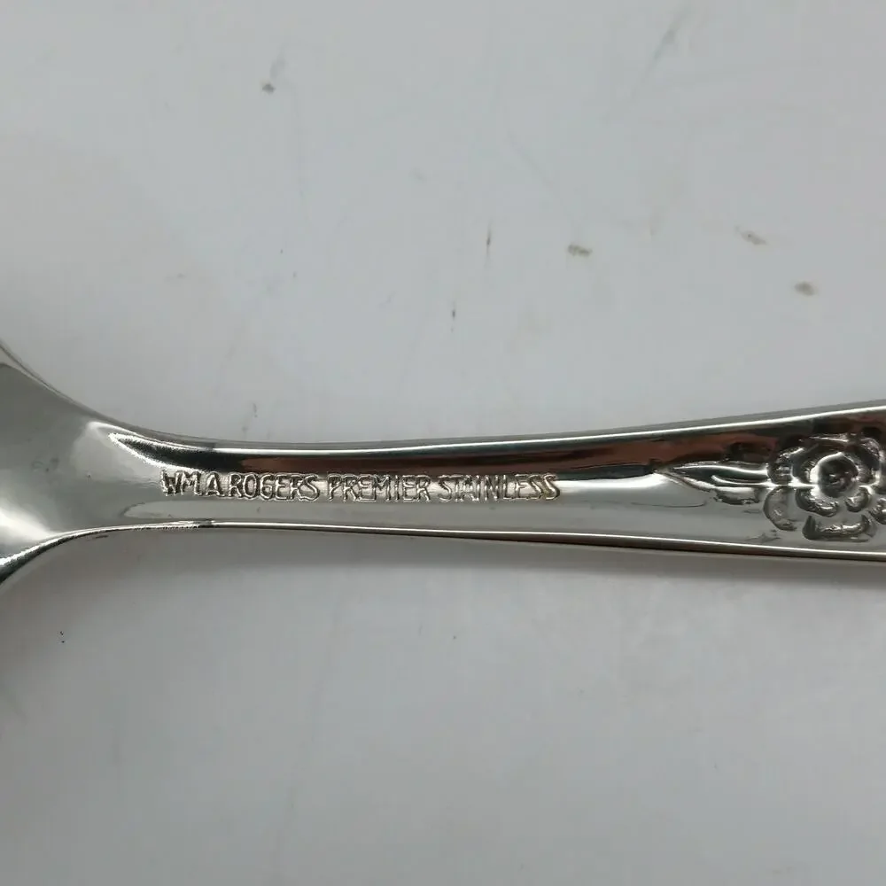8X Tbsp Oneida LA ROSE Table Spoons Rogers Premier Stainless